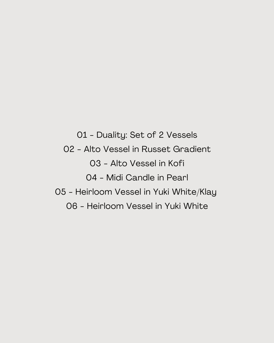 Studio Archive: Unreleased Candle Vessels