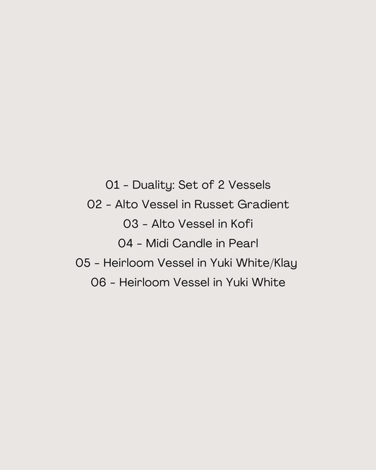 Studio Archive: Unreleased Candle Vessels